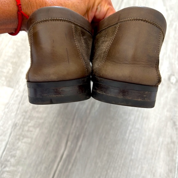 Like new! Only worn a few times. Mens brown suede loafers by John Lobb. - Picture 4 of 5